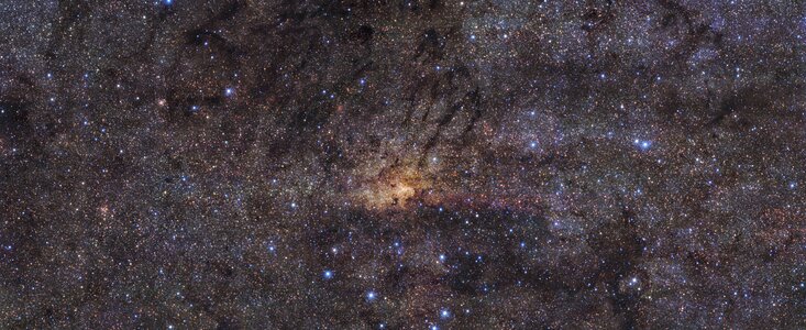 Imagen de la región central de la Vía Láctea obtenida por HAWK-I