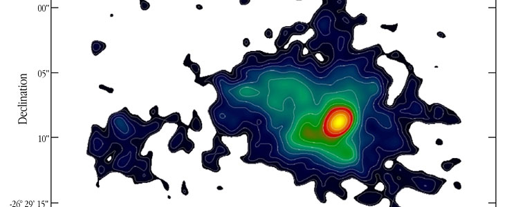 Lyman-alpha contours at radio galaxy 1138-262