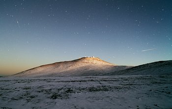 Mounted image 147: Dark Sky and White Desert