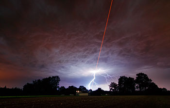 Mounted image 192: Laser Meets Lightning