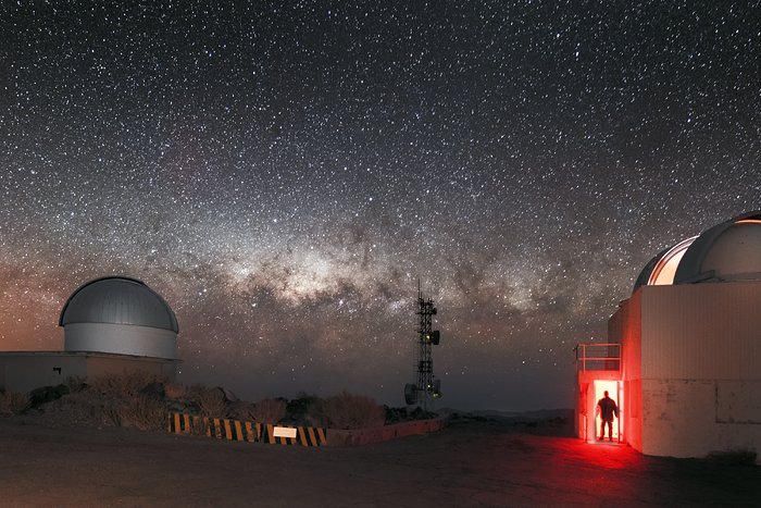 Milky Way on La Silla's horizon