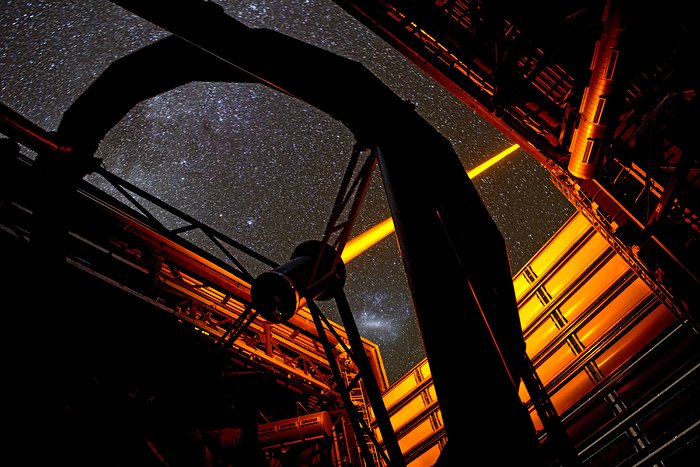 The new PARLA laser in operation at ESO’s Paranal Observatory