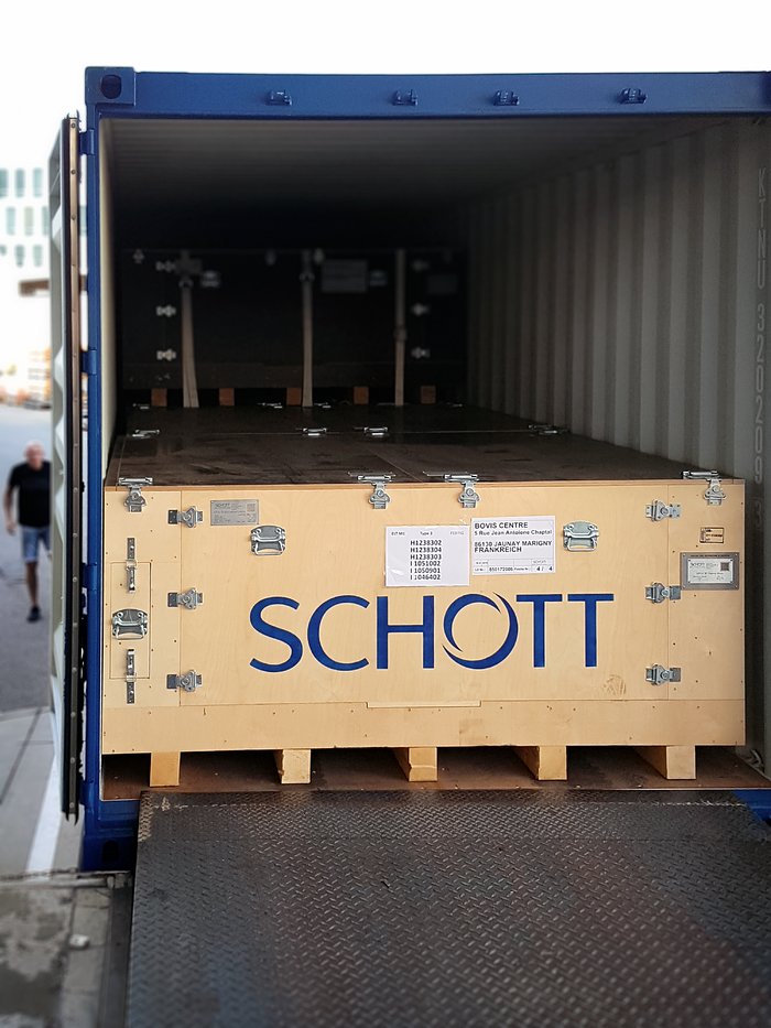 The first shipment of ELT primary mirror blanks arrives at Safran Reosc