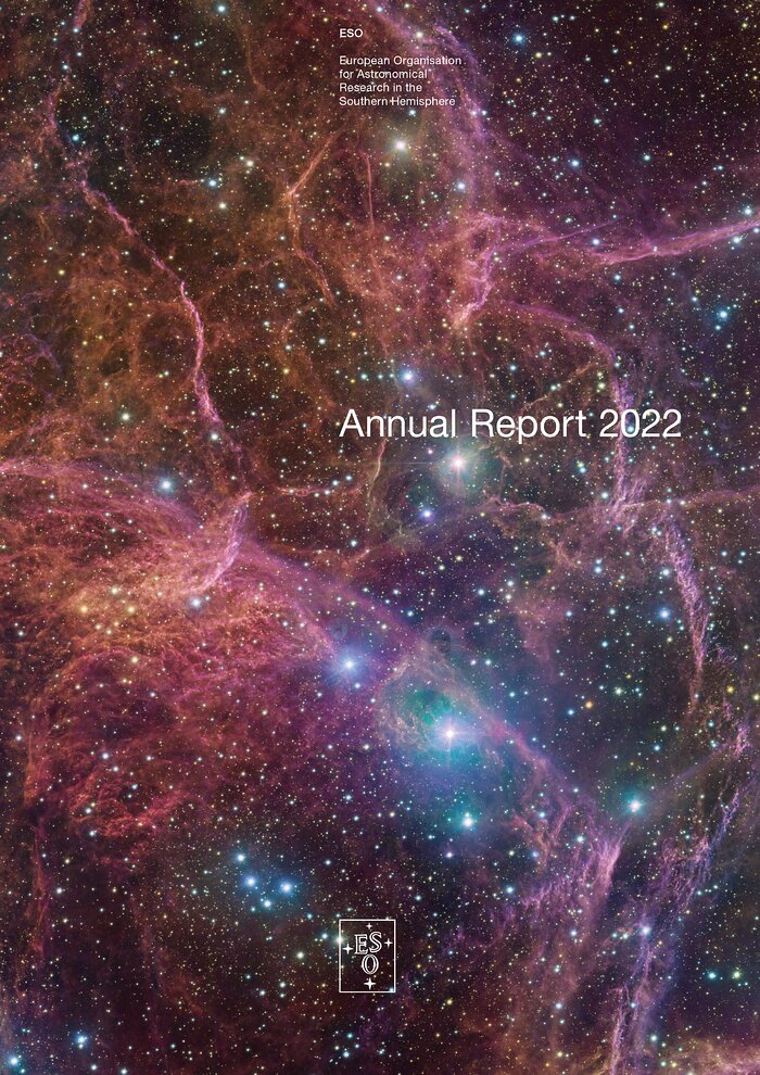 Capa do Relatório Anual do ESO de 2022