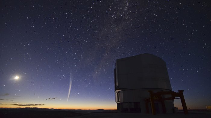 Christmas comet Lovejoy captured at Paranal