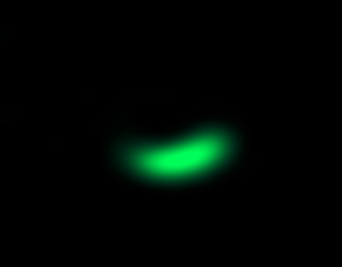 ALMA:n kuva järjestelmän Oph-IRS 48 ympärillä olevasta komeettatehtaasta