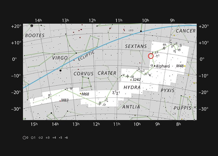 La nebulosa planetaria Abell 33, en la constelación de la Hidra 