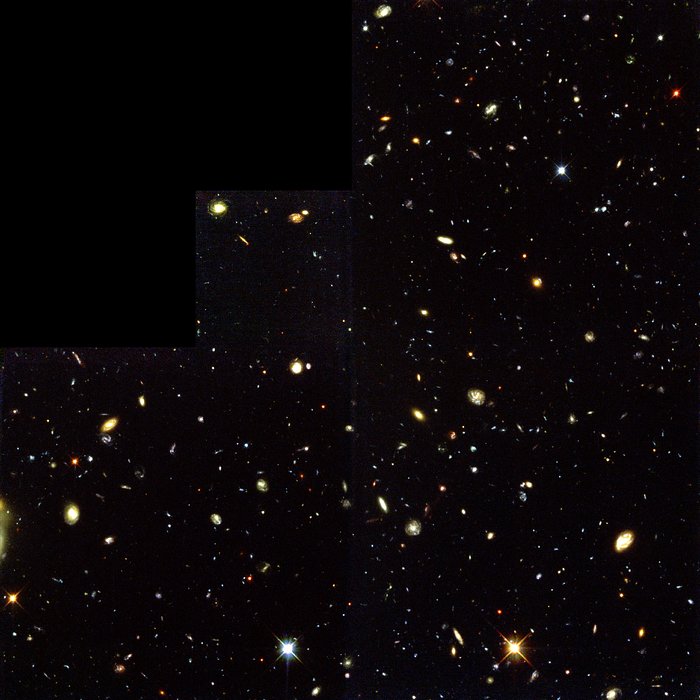 Campo profundo Sur del Hubble — múltiples ventanas al universo 