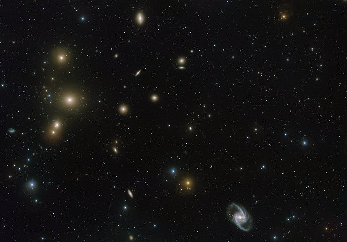 VST-Aufnahme des Fornax-Galaxienhaufens