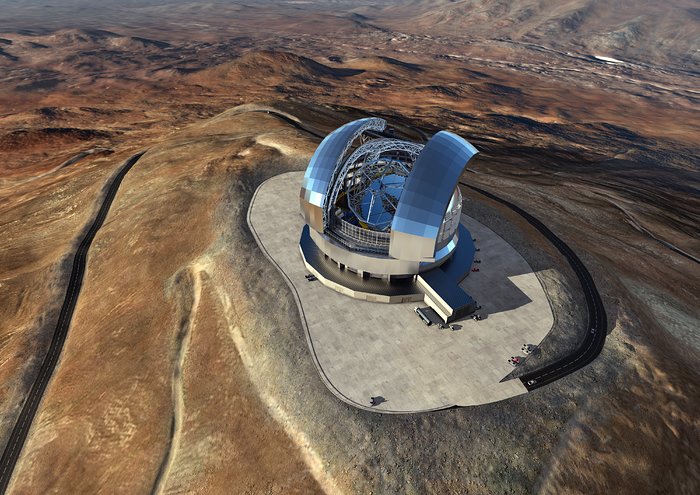 Artist's rendering of the Extremely Large Telescope