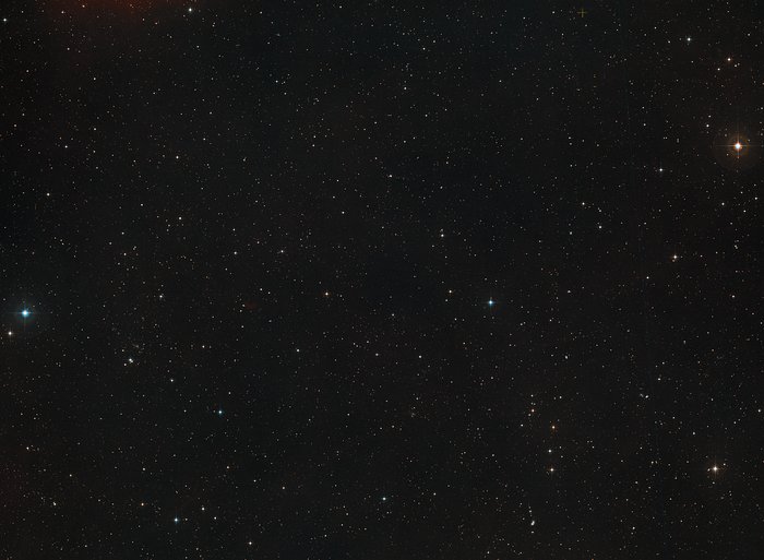 Immagine DSS del cielo intorno al campo ultraprofondo di Hubble