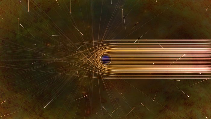 Dráhy fotonů v okolí černé díry