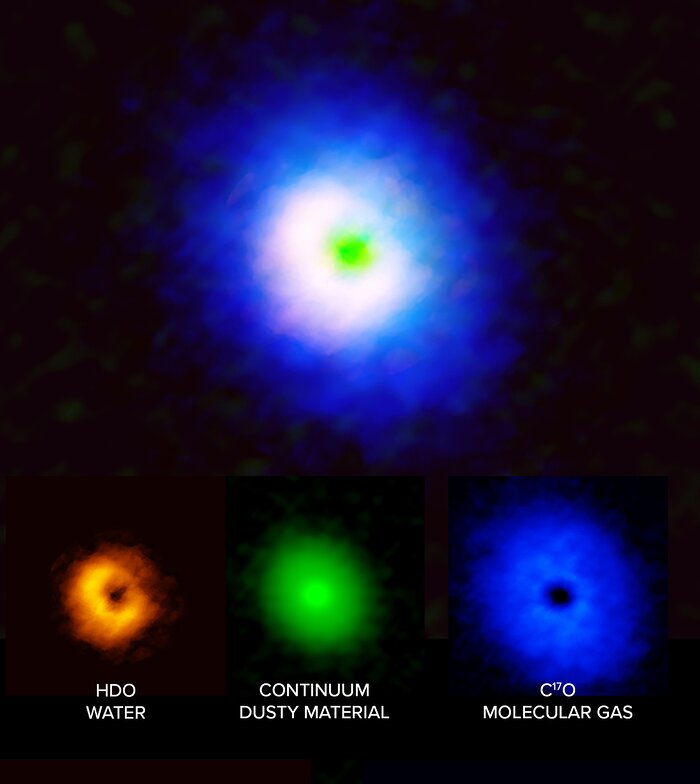 ALMA:n kuvat planeettoja muodostavasta kiekosta V883 Orionis tähden ympäriltä