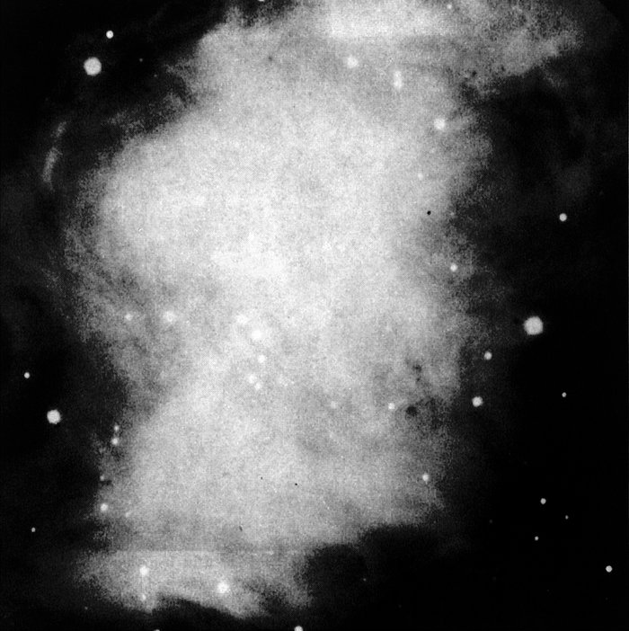 The central area of the Crab Nebula