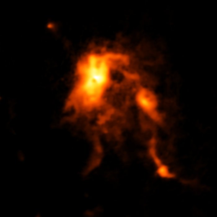 Uitbarsting van protoster geeft nieuwe vorm aan stellaire kinderkamer