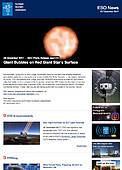 ESO — Burbujas gigantes en la superficie de una estrella gigante roja — Photo Release eso1741es-cl