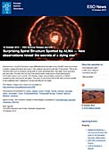 ESO Science Release eso1239fi - ALMA havaitsi yllättävän spiraalirakenteen — Uudet havainnot paljastavat kuolevan tähden salaisuudet