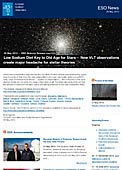 ESO Science Release eso1323pl - Dieta niskosodowa kluczem do długiego życia gwiazd — Nowe obserwacje VLT spowodowały spory problem dla teorii ewolucji gwiazd