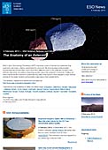 ESO Science Release eso1405fr-be - Anatomie d'un astéroïde