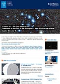 ESO Photo Release eso1406fr-be - Des diamants dans la queue du Scorpion — L’ESO présente une nouvelle image de l'amas d'étoiles Messier 7
