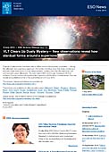 ESO Science Release eso1421fr-ch - Le VLT dépoussière un véritable mystère — De nouvelles observations révèlent le processus de création de la poussière d'étoiles dans l'environnement d'une supernova