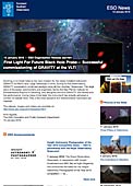 ESO — Prima luce per la prossima sonda per buchi neri — Organisation Release eso1601it