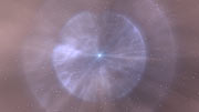 Artist's impression of the evolution of a hot high-mass binary star