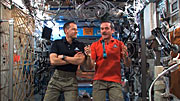 Astronautas da Estação Espacial Internacional felicitam os parceiros do ALMA