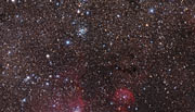 Zoom sull'ammasso stellare NGC 3766