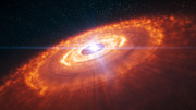 Artist's impression of the disc around a young star