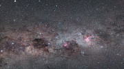 Zoom na direção do enxame estelar colorido NGC 3532