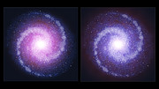 Jämförelse av roterande skivgalaxer i det avlägsna universum och nutid
