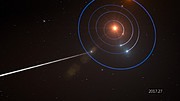 Animación de ‘Oumuamua atravesando el Sistema Solar
