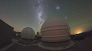 Time-lapse video sequence of the ExTrA planet-hunting facility at La Silla