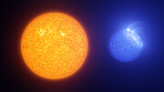 Fläckar på solen och en extrem horisontalgrensstjärna (animation)