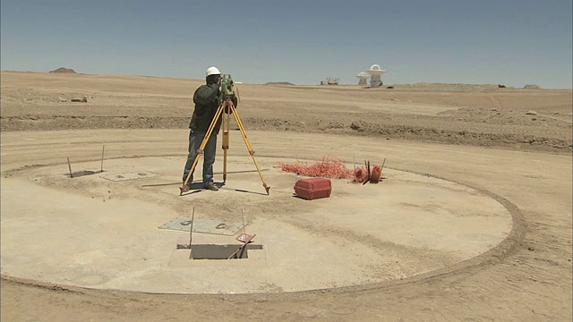 Constructions at the ALMA site