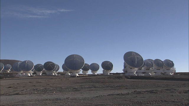 The ALMA array at the Chajnantor plane (part 11)