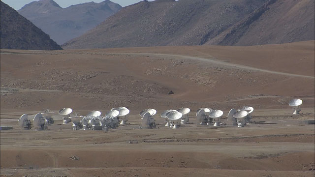 The ALMA array at the Chajnantor plane (part 6)
