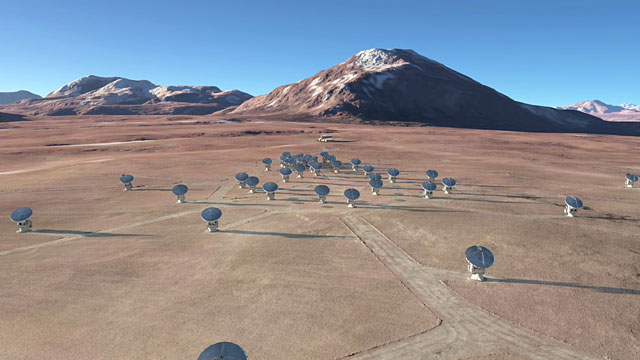 The future ALMA array on Chajnantor (artist’s rendering) — 1