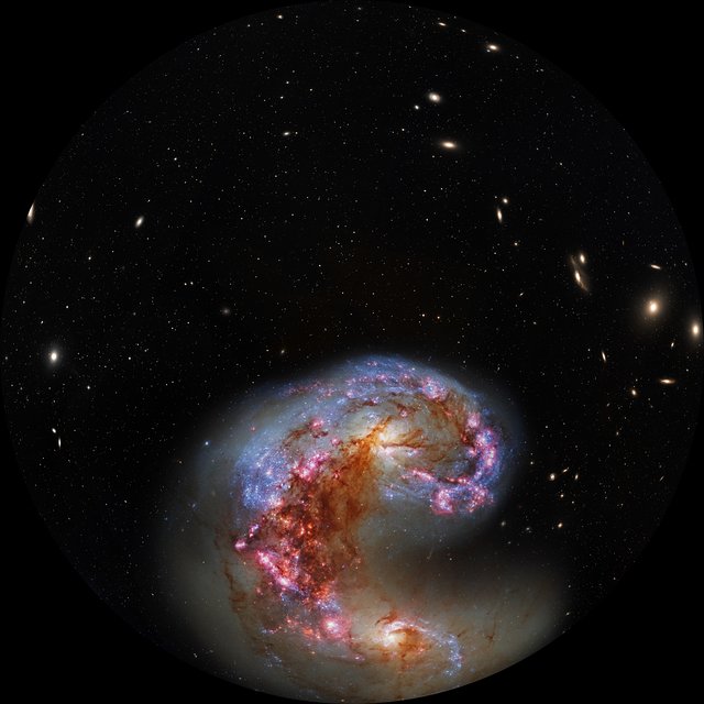 Antennae Galaxies as seen by ALMA