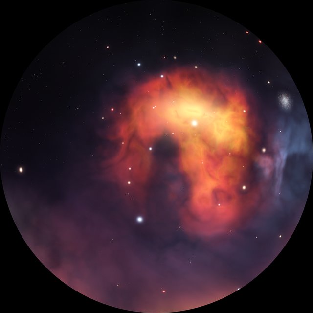 Travelling through a nebula (fulldome)