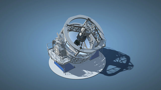 3D animation of the VISTA telescope