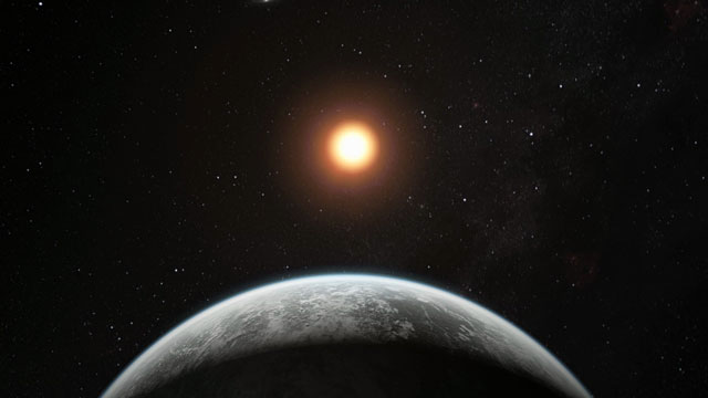 Animation of artist’s impression of the super-Earth planet HD 85512 b