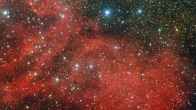 Panorering över stjärnhopen NGC 6604