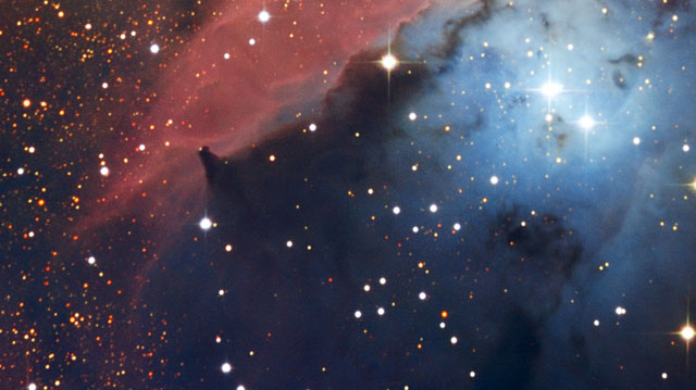 Panorering over det stjernedannende område NGC 6559