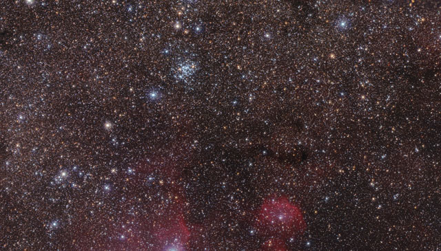 Zoom sull'ammasso stellare NGC 3766