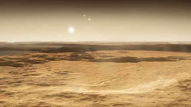 Artist's impression of the Gliese 667C system