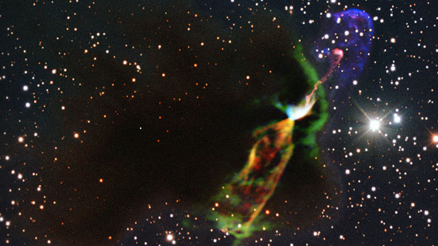 Zooming in on the Herbig-Haro object HH 46/47