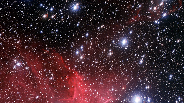 Vue rapprochée de l'amas d'étoiles NGC 3572 et de son spectaculaire environnement