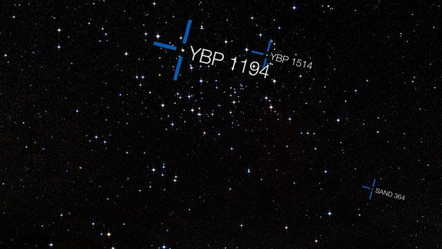 Zwenken langs de sterrenhoop Messier 67